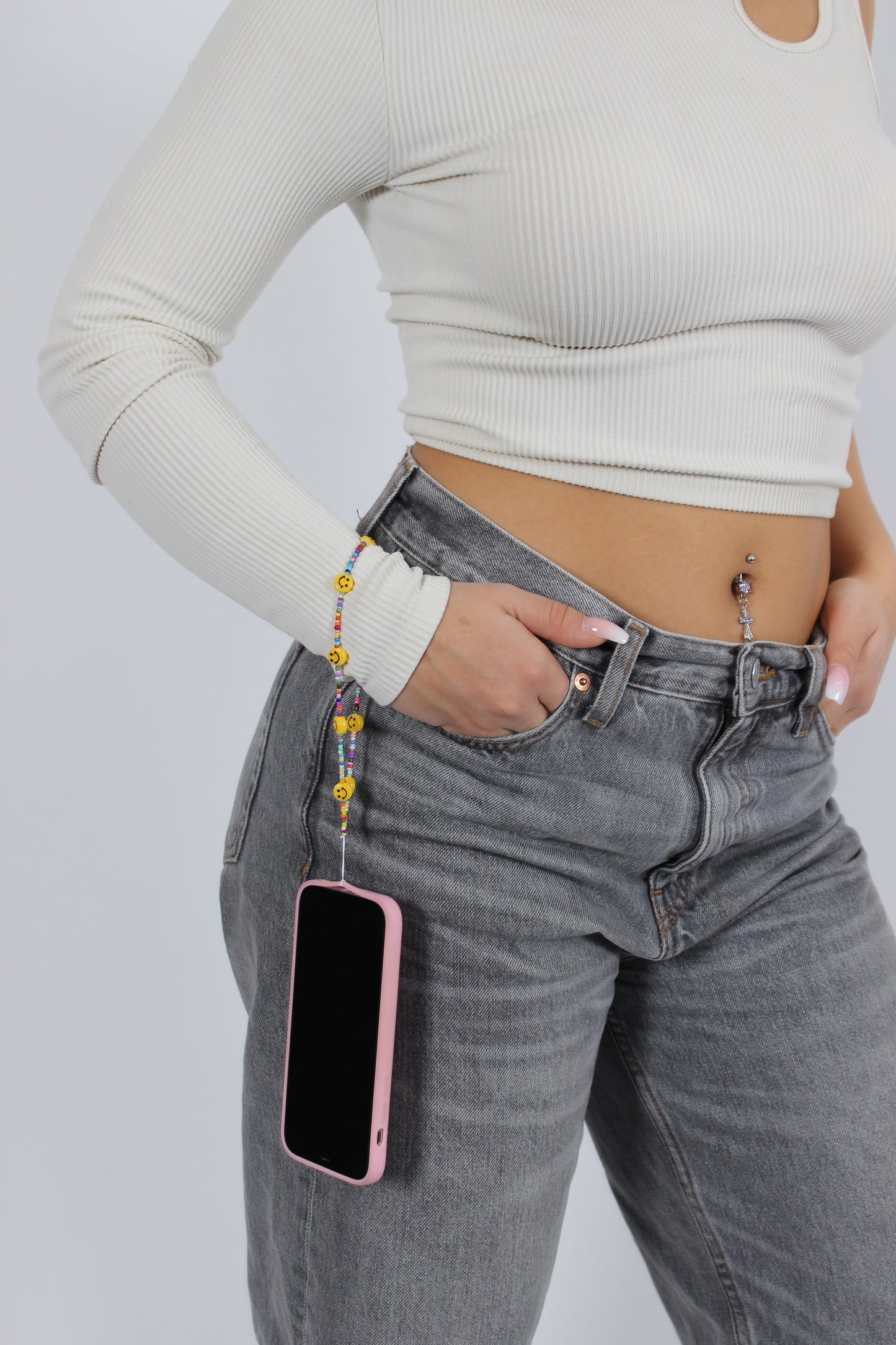 "so happy" phone charm